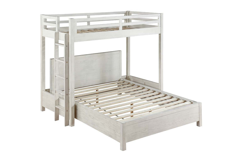 Celerina - Twin Loft Bed - Weathered White Finish - Grand Furniture GA