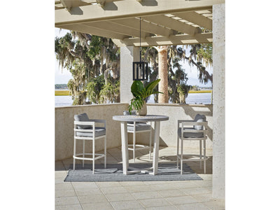 Coastal Living Outdoor - South Beach Bar Table - Pearl Silver.