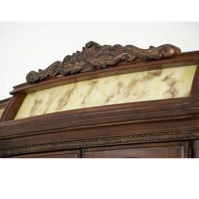 Villa Valencia - China Buffet with Lighted Top - Classic Chestnut.