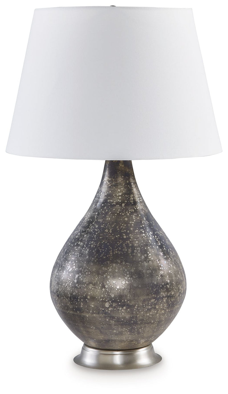 Bluacy - Antique Gray - Glass Table Lamp.