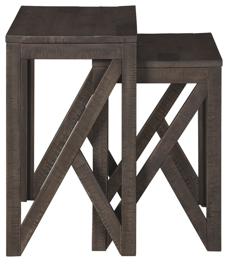 Emerdale - Gray - Accent Table Set (Set of 2).