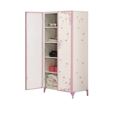 Priya II - Wardrobe - White & Light Purple - Grand Furniture GA