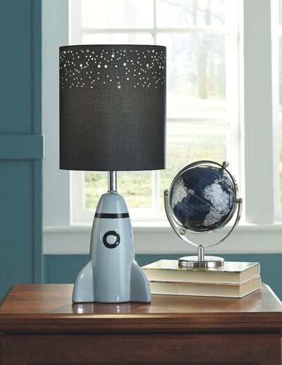 Cale - Gray / Black - Ceramic Table Lamp.