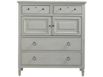 Summer Hill - French Gray - Dressing Chest - Pearl Silver.