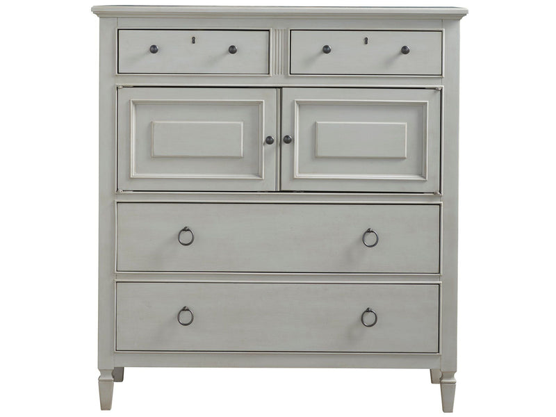 Summer Hill - French Gray - Dressing Chest - Pearl Silver.