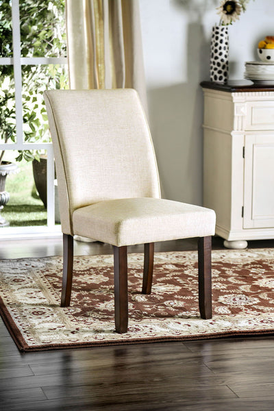 Cimma - Side Chair (Set of 2) - Espresso / Ivory - Grand Furniture GA