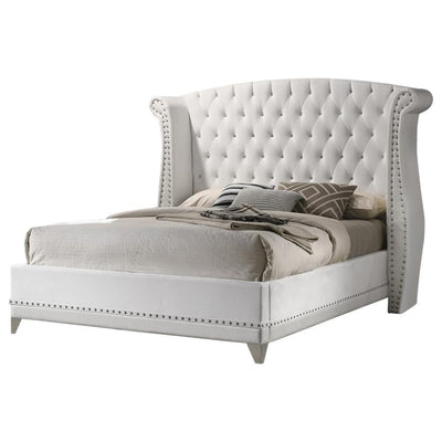 Barzini - Wingback Tufted Bed - Upholstered Beds - Grand Furniture GA