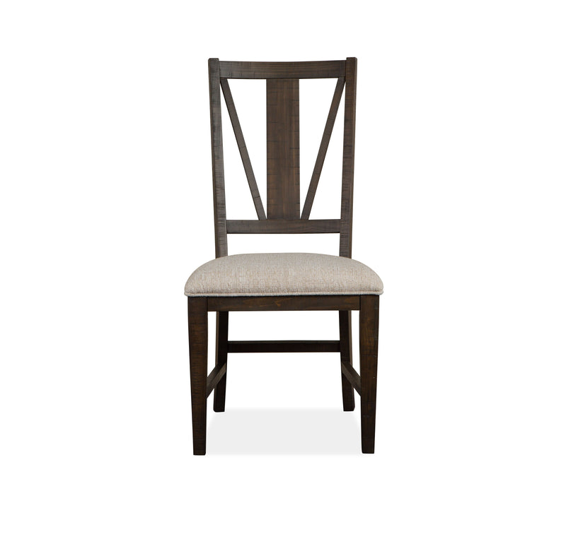 Westley Falls - Dining Side Chair With Upholstered Seat (Set of 2) - Graphite.