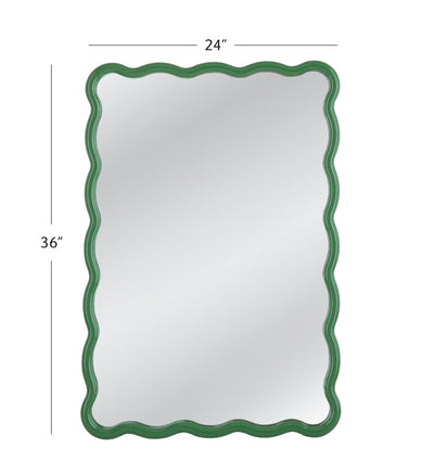 Cassia - Rectangular Wall Mirror - Green