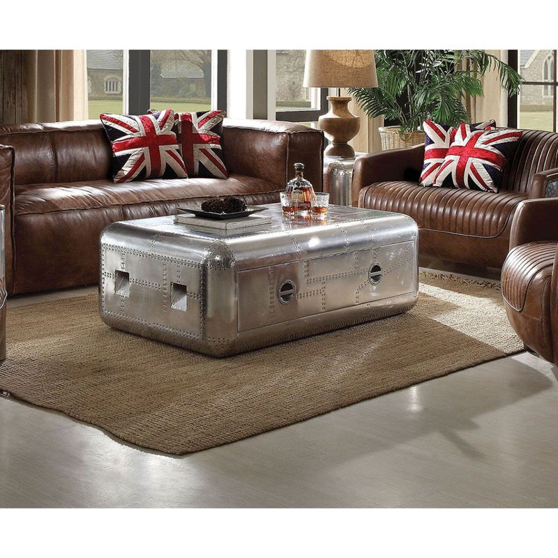 Brancaster - Coffee Table - Aluminum - 19" - Grand Furniture GA