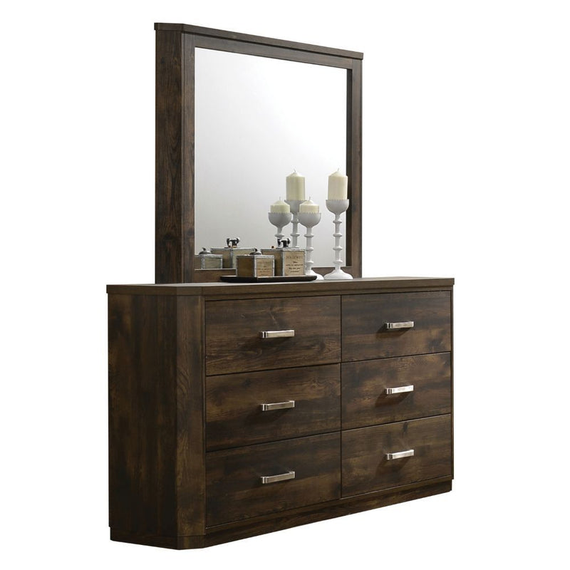 Elettra - Mirror - Rustic Walnut - Grand Furniture GA