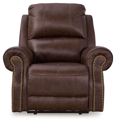 Freyeburg - Walnut - Zero Wall Power Recliner.