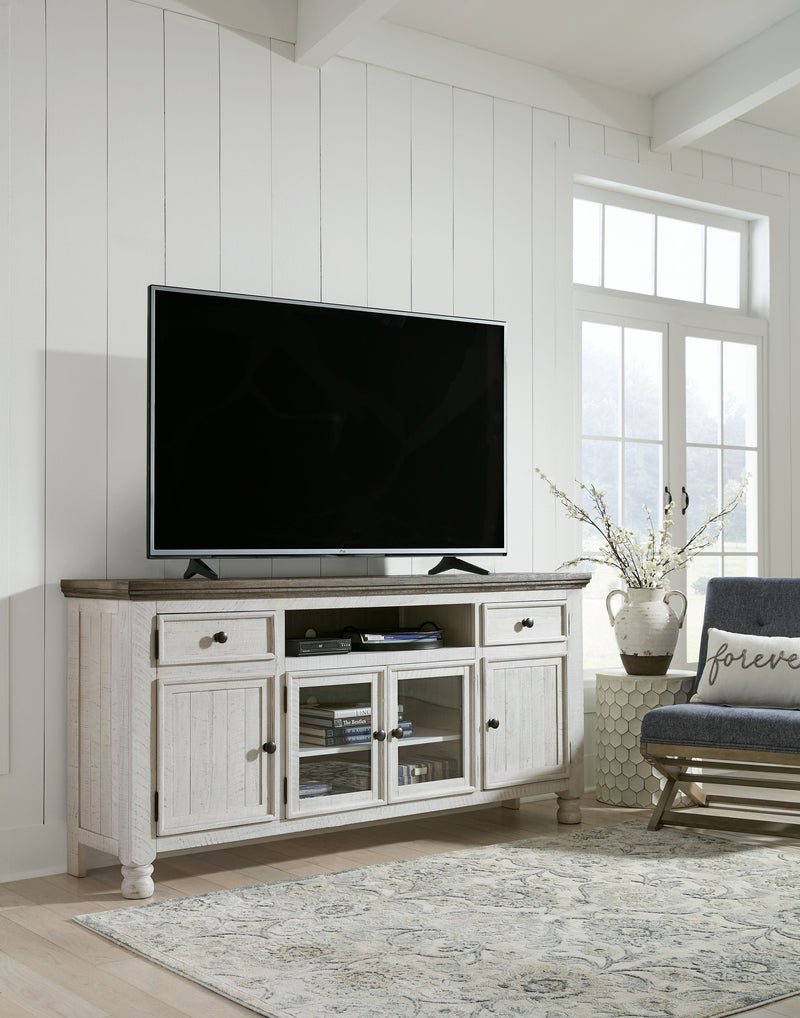 Havalance - Brown / Beige - Extra Large TV Stand - 4 Doors.