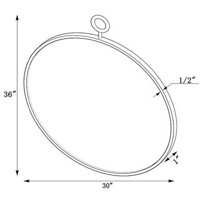 Eulaina - Round Mirror - Gold.