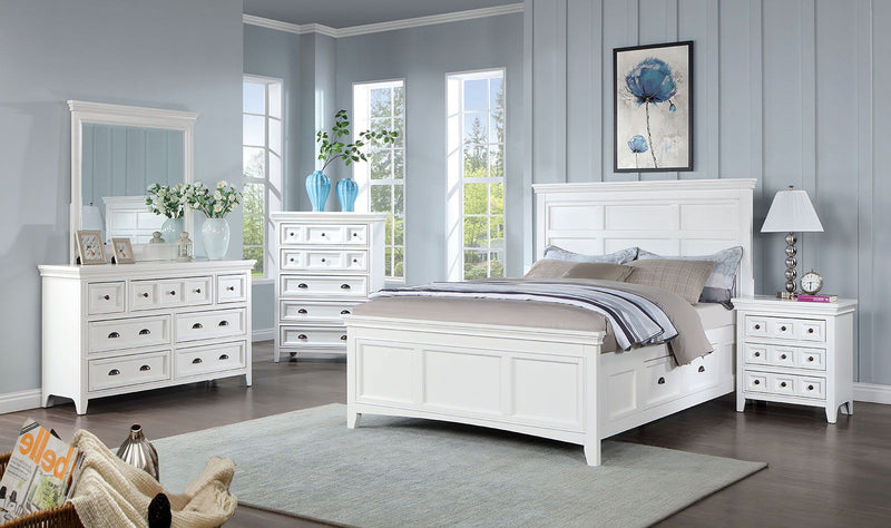 Castile - Queen Bed - White