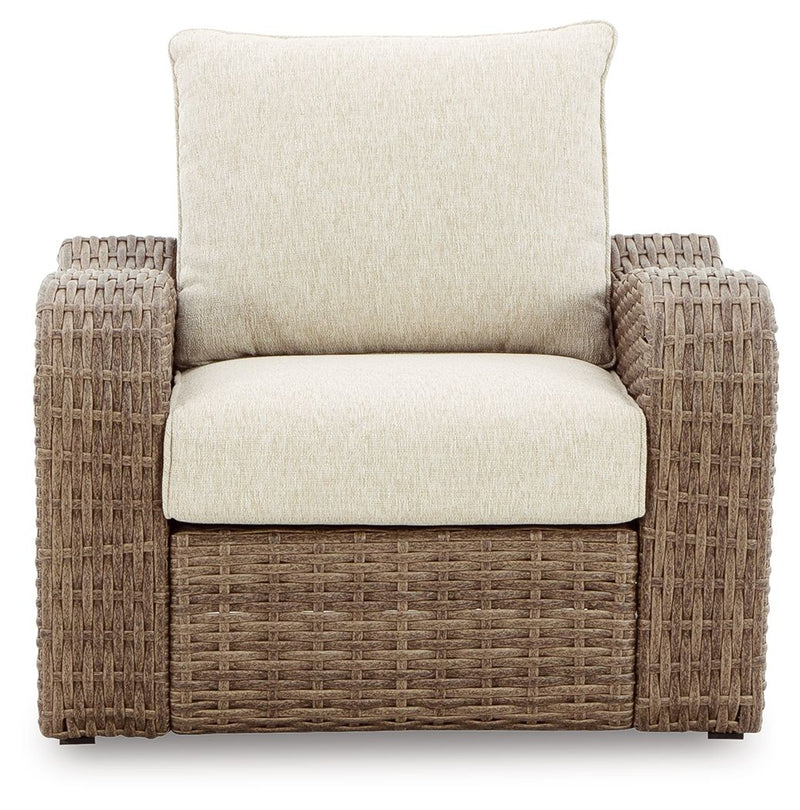 Sandy Bloom - Beige - Lounge Chair W/Cushion.