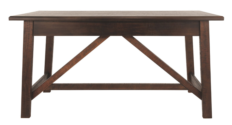 Baldridge - Rustic Brown - Home Office Large Leg Desk.