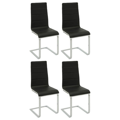 Broderick - Upholstered Side Chairs (Set of 4) - Black and White.