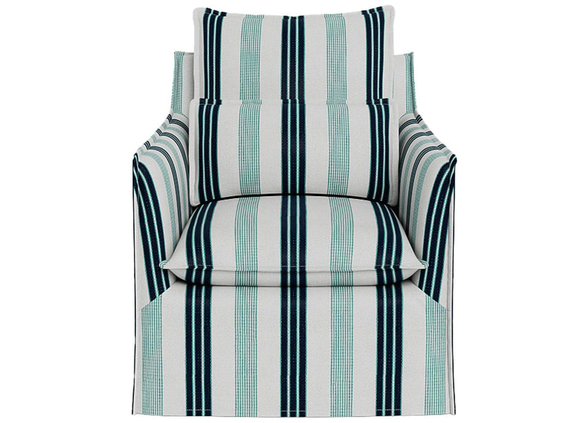 Siesta Key - Outdoor Swivel Chair Special Order - Blue - Arm Chairs - Grand Furniture GA