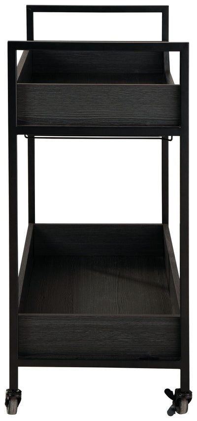 Yarlow - Black / Gray - Bar Cart.