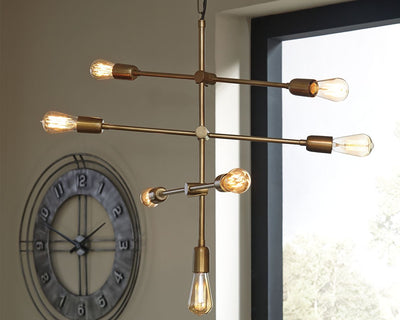 Nastalya - Gold Finish - Metal Pendant Light