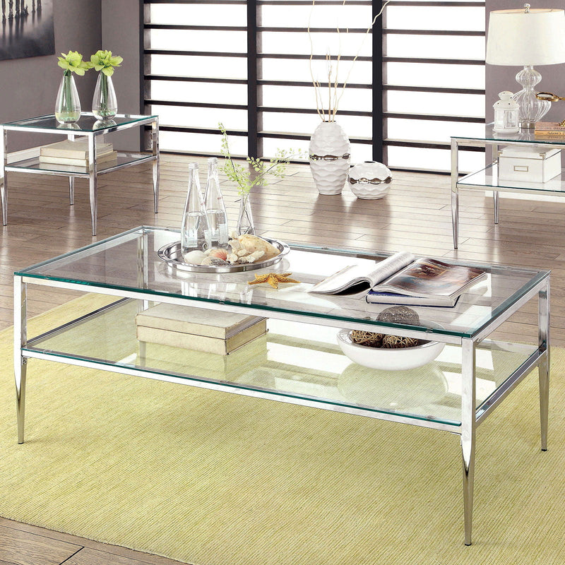 Tanika - Coffee Table - Pearl Silver - Grand Furniture GA