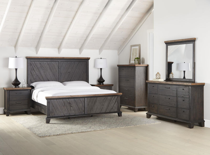 Bear Creek 5 Drawer Chest, Brown 42Wx19Dx52.5H