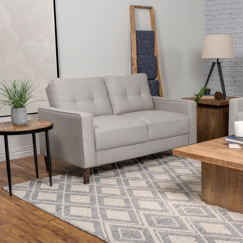 Bowen - Upholstered Track Arms Tufted Loveseat