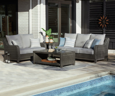 Elite Park - Gray - 4 Pc. - Lounge Set.