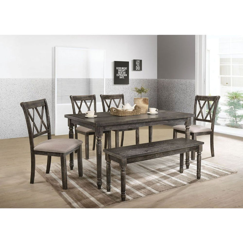 Claudia II - Dining Table - Weathered Gray - Grand Furniture GA