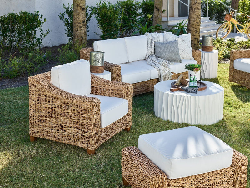 Coastal Living Outdoor - Laconia Ottoman  - Light Brown.