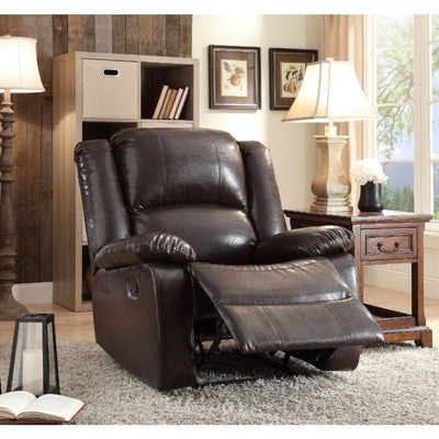 Vita - Recliner - Espresso PU - Grand Furniture GA