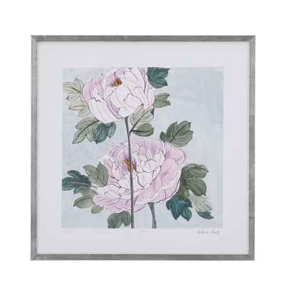 Striped Peonies IV - Pink