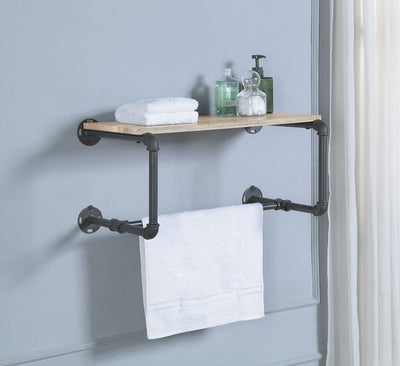 Brantley - Wall Shelf - Oak & Sandy Gray Finish - Grand Furniture GA