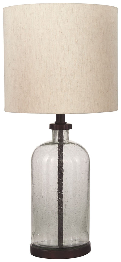 Bandile - Clear / Bronze Finish - Glass Table Lamp.