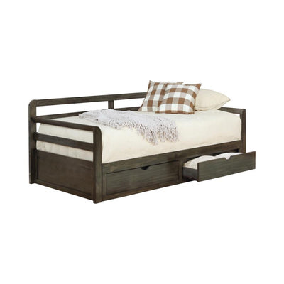 Sorrento - 2-Drawer Twin Daybed With Extension Trundle - Gray - Grand Furniture GA