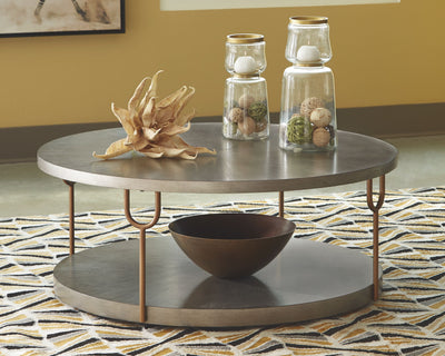 Ranoka - Platinum - Round Cocktail Table.
