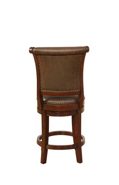 Granville - Swivel Counter Height Stool (Set of 2) - Brown - Grand Furniture GA