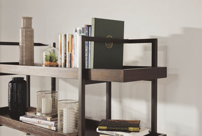 Starmore - Brown - 3 Pc. - L Shaped Desk, Bookcase.