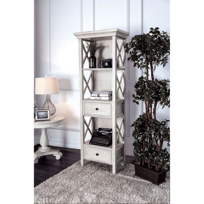 Aldora - Pier Cabinet With 2 Doors - Antique White - Grand Furniture GA