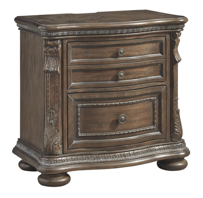 Charmond - Brown - Two Drawer Night Stand.