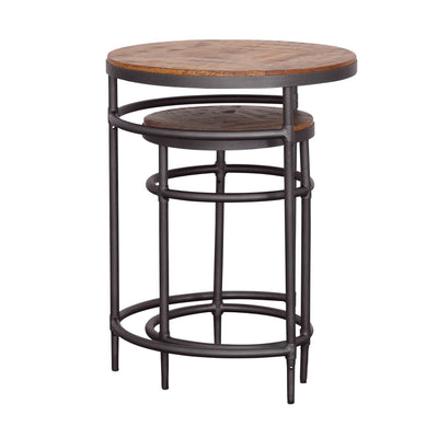 Turner - Nesting Tables (Set of 2) - Natural & Black.