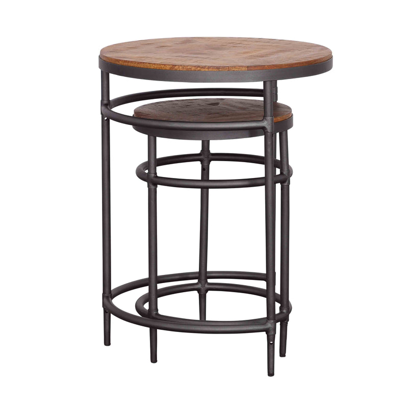 Turner - Nesting Tables (Set of 2) - Natural & Black.