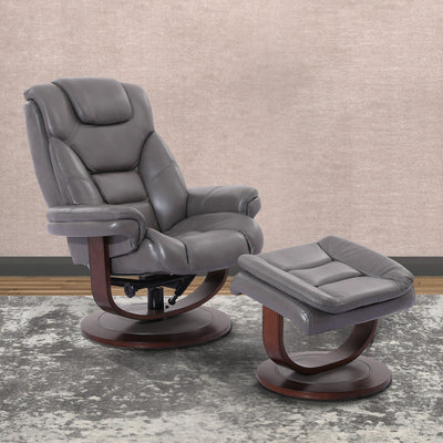 Monarch - Manual Reclining Swivel Chair and Ottoman