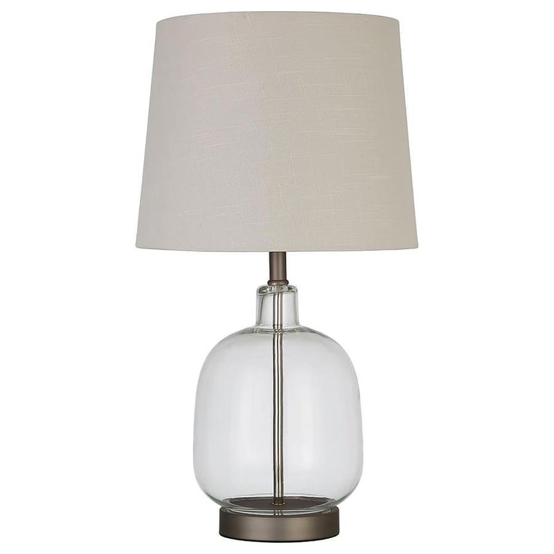 Costner - Empire Table Lamp - Beige and Clear.