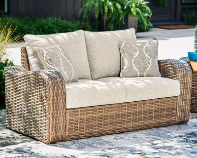 Sandy Bloom - Beige - Loveseat W/Cushion.