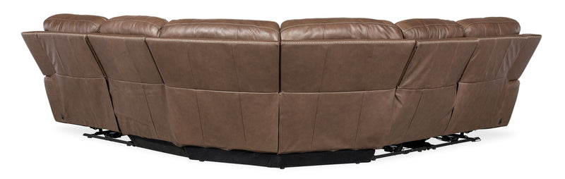 Torres - 5 Piece Sectional - Dark Brown