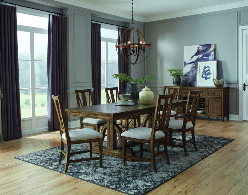 Bay Creek - Trestle Dining Table - Toasted Nutmeg.