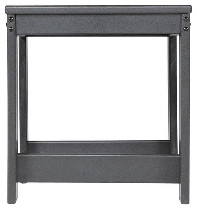 Amora - Charcoal Gray - Square End Table - Grand Furniture GA