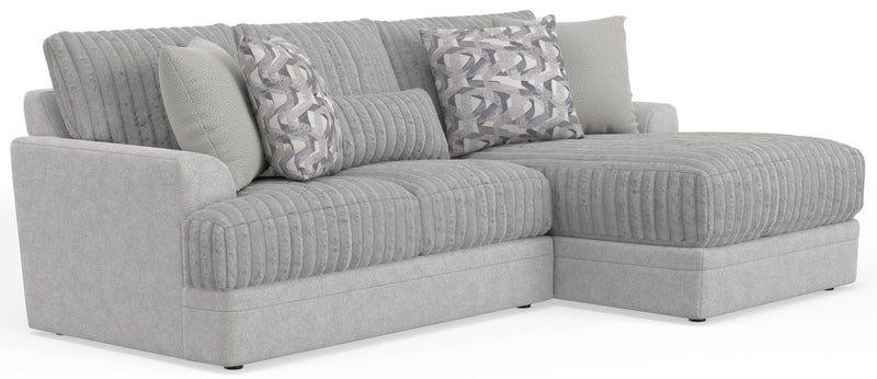 Titan - 2 Piece Sofa Chaise With Comfort Coil Seating (Right Side Facing Chaise) - Moonstruck